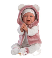 Lelle Mimi 42 cm (raud, runā, ar mānekli, mīkstais ķermenis, lokas rokas un kājas) Spānija LL74070